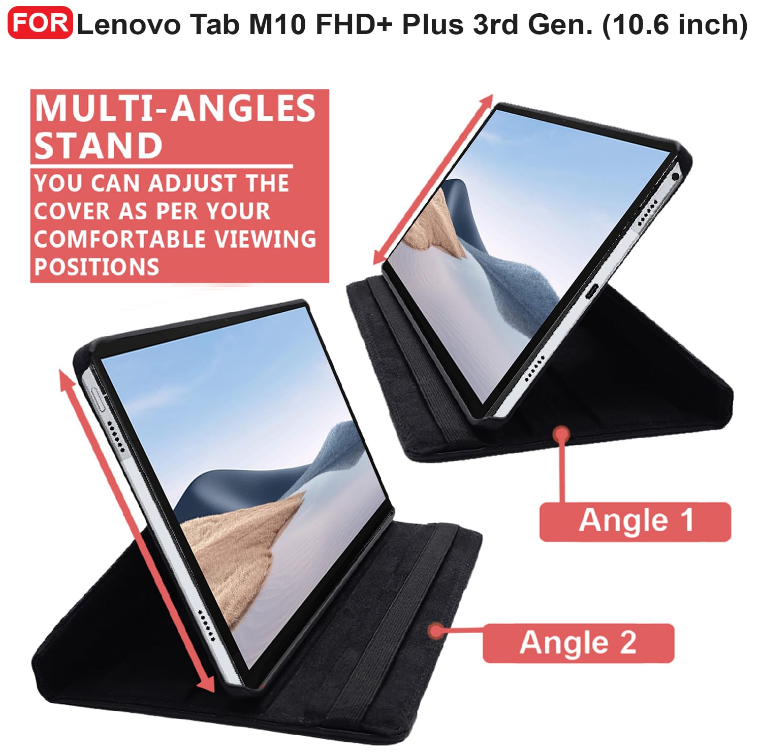 CEDO Lenovo Tab M10 FHD+ Plus 3rd Gen (10.6 inch) Flip Cover